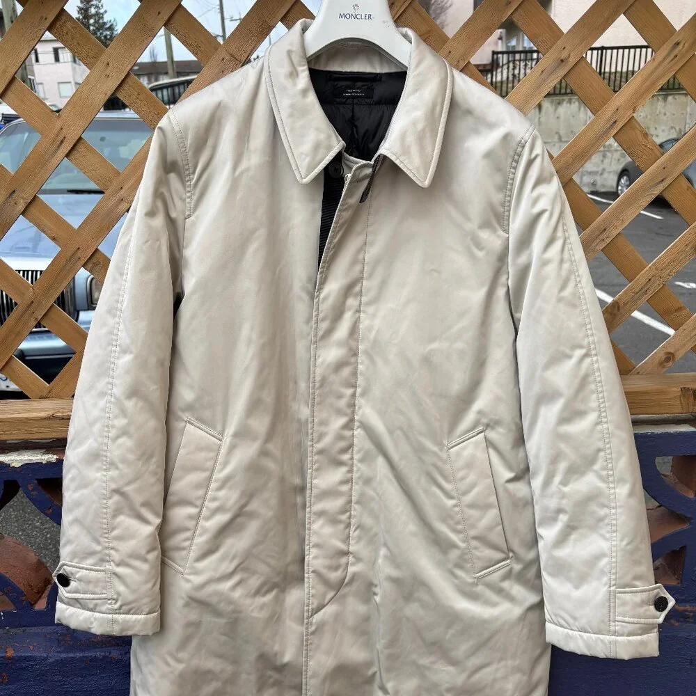 $7000 TOM FORD Faille Down Insulated Raincoat/ Parka Jacket - Beige US 40-42 - Picture 1 of 16